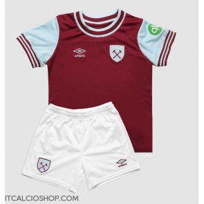 West Ham United Prima Maglia Bambino 2024-25 Manica Corta (+ Pantaloni corti)